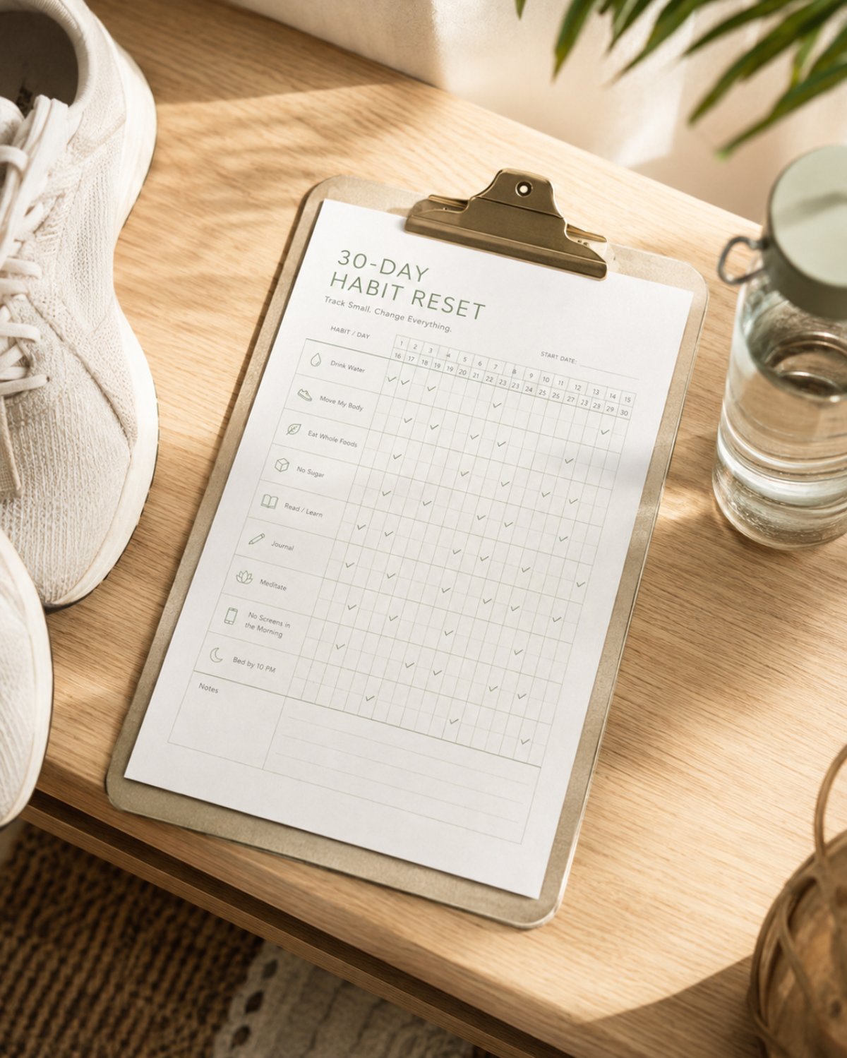 30-Day Habit Reset Tracker photo 3