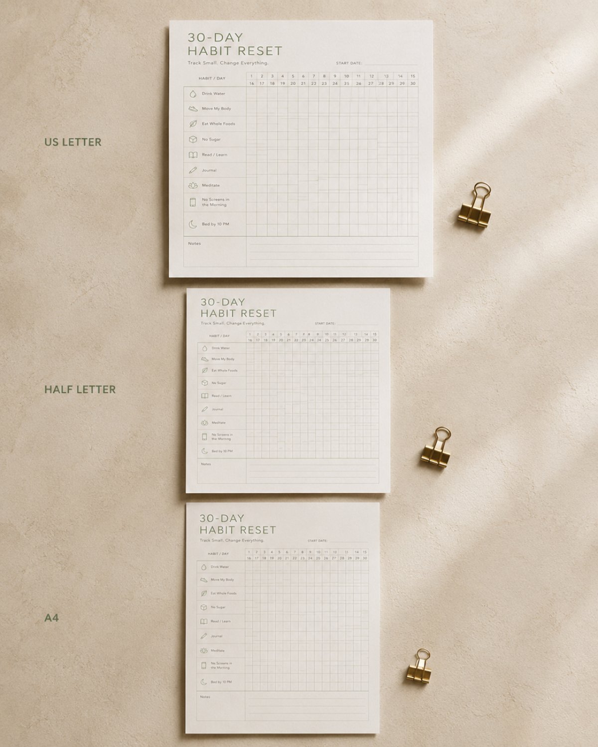 30-Day Habit Reset Tracker photo 5