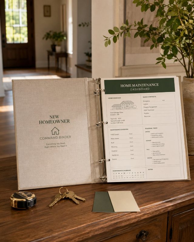 New Homeowner Command Binder