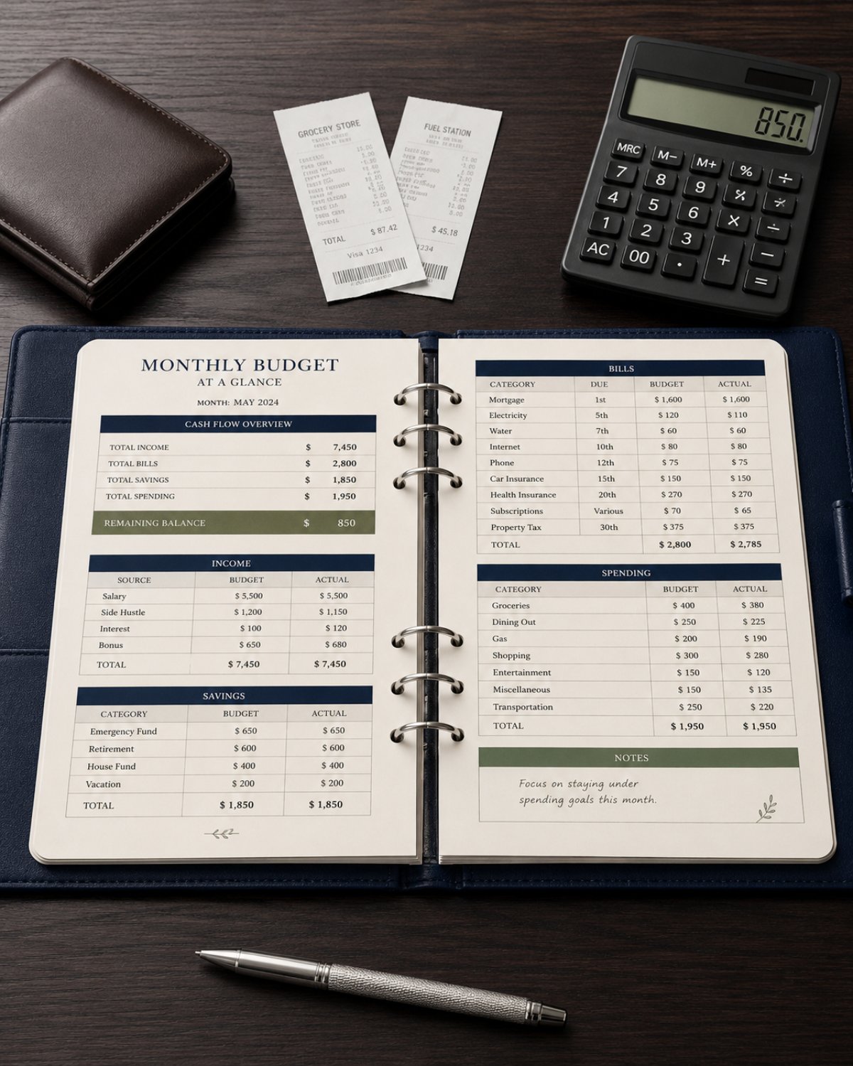 Paycheck-to-Purpose Budget Planner