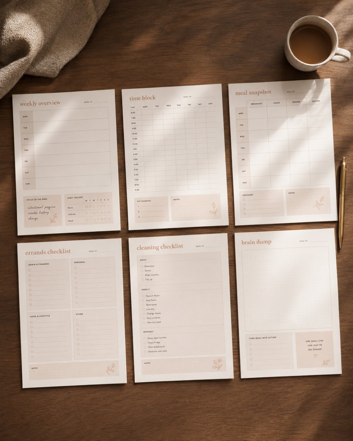 Sunday Reset Weekly Planner Kit photo 2