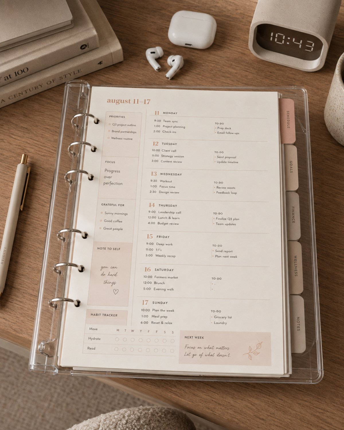 Sunday Reset Weekly Planner Kit photo 4